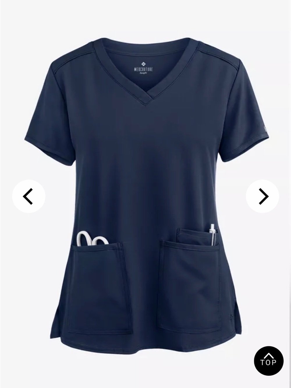 Med Couture Insight Scrub Set in Navy Blue